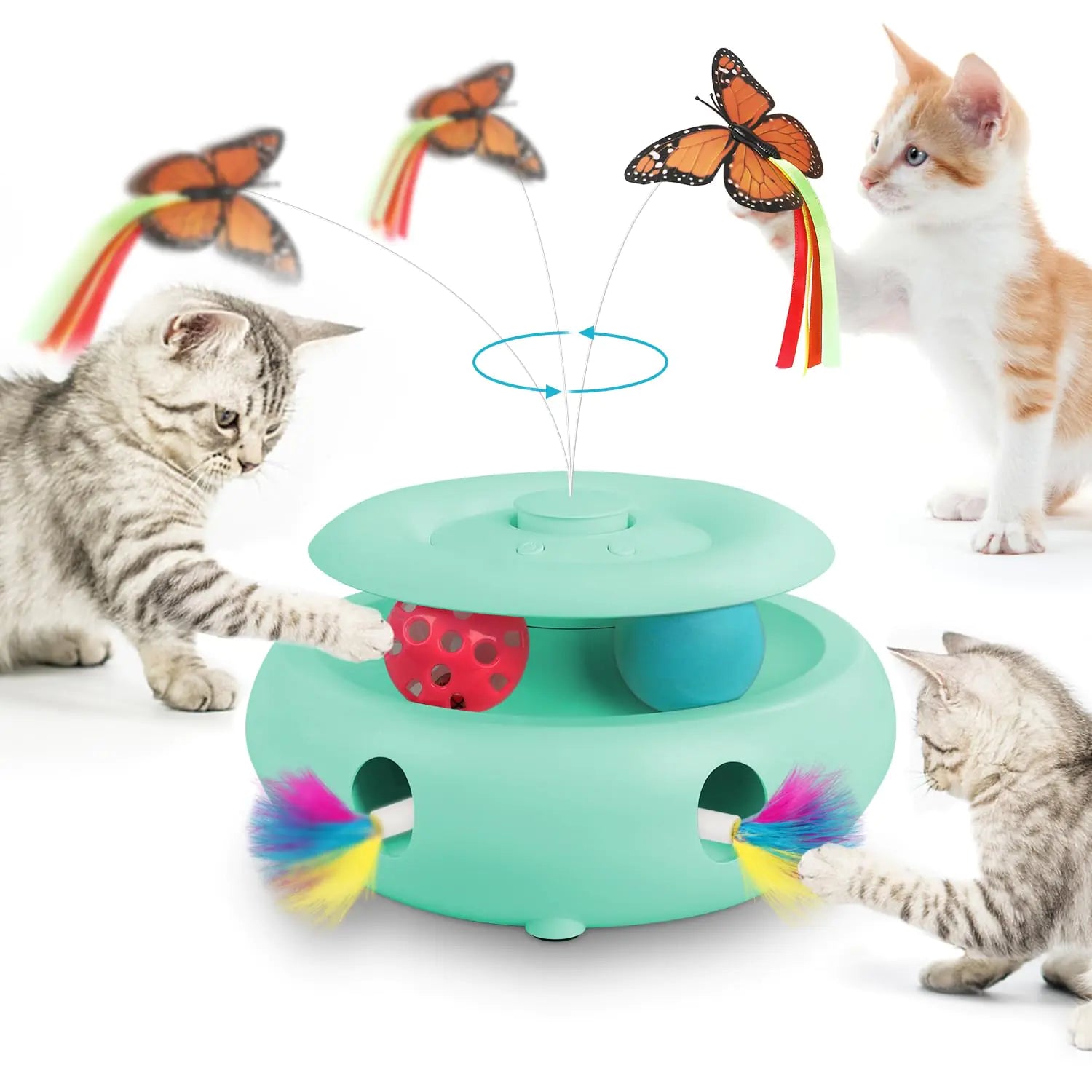 3-in-1 Interactive Cat Toy